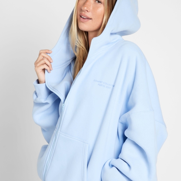 Comfrt Sweaters - Pastel Zip Hoodie Women's Zip-Up Hoodie